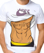 Парная футболка "Спортивное тело" мужская с принтом