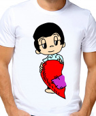 Парная футболка "Love is 1" мужская с принтом