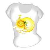 Женская футболка "Солнце" с принтом