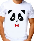 Парная футболка "Панда" мужская с принтом