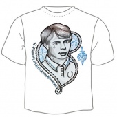 Мужская футболка "Футболка "Есенин" с принтом на сайте mosmayka.ru