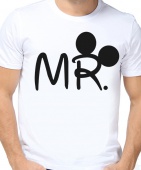 Парная футболка "MR" мужская с принтом