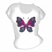 Женская футболка "Бабочка 1" с принтом на сайте mosmayka.ru