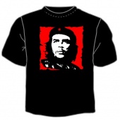 Чёрная футболка "Чегеваро" с принтом на сайте mosmayka.ru