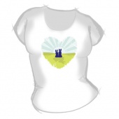 Женская футболка "Зайчики" с принтом на сайте mosmayka.ru