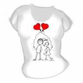 Женская футболка "Мальчик с девочкой6" с принтом на сайте mosmayka.ru