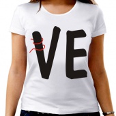 Парная футболка "LOVE" женская с принтом