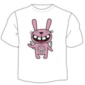 Детская футболка "Заяц-хипи" с принтом на сайте mosmayka.ru
