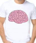Парная футболка "Не разрушай мне мозг" мужская с принтом на сайте mosmayka.ru