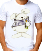 Парная футболка "Зайка" мужская с принтом