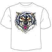 Мужская футболка "Волк" с принтом на сайте mosmayka.ru