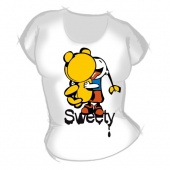 Женская футболка "Sweety" с принтом