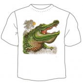 Мужская футболка "Крокодил" с принтом на сайте mosmayka.ru