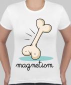Парная футболка "Магнитизм" женская с принтом на сайте mosmayka.ru