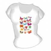 Женская футболка "Бабочки 4" с принтом на сайте mosmayka.ru
