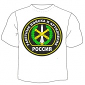 Мужская футболка к 23 февраля "Ракетные войска" с принтом