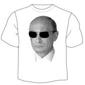 Детская футболка "0699. Футболка "Путин в тёмных очках"" с принтом на сайте mosmayka.ru