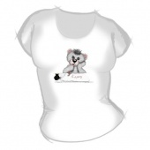 Женская футболка "Мишка ученик" с принтом на сайте mosmayka.ru