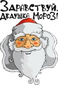 Новогодняя футболка "Здравствуй дедушка мороз! 1" с принтом на сайте mosmayka.ru