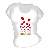 Женская футболка "Цветочки2" с принтом на сайте mosmayka.ru