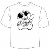 Мужская футболка "Малыш в очках" с принтом на сайте mosmayka.ru
