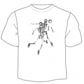 Мужская футболка "Скелеты 1" с принтом на сайте mosmayka.ru