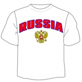 Мужская футболка "Россия" с принтом на сайте mosmayka.ru