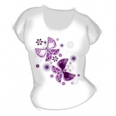 Женская футболка "Бабочка 5" с принтом на сайте mosmayka.ru