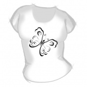 Женская футболка "Бабочка 2" с принтом на сайте mosmayka.ru