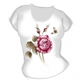 Женская футболка "Роза2" с принтом на сайте mosmayka.ru