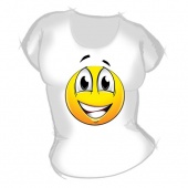 Женская футболка "Смайл" с принтом