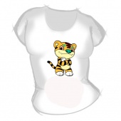 Женская футболка "Тигрёнок" с принтом