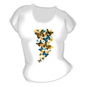 Женская футболка "Бабочки 5" с принтом на сайте mosmayka.ru