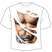 Мужская футболка "Спортивное тело" с принтом на сайте mosmayka.ru