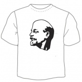 Мужская футболка "Ленин" с принтом на сайте mosmayka.ru