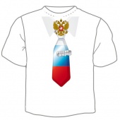 Мужская футболка "Галстук Россия" с принтом