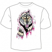 Мужская футболка "Волк 1" с принтом на сайте mosmayka.ru