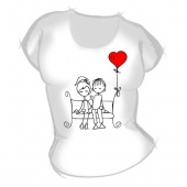 Женская футболка "Мальчик с девочкой4" с принтом на сайте mosmayka.ru