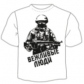 Мужская футболка "Вежливые люди 1" с принтом на сайте mosmayka.ru