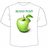 Детская футболка "Яблоко рулит!" с принтом на сайте mosmayka.ru