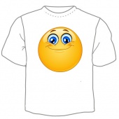 Мужская футболка "Смайлик 3" с принтом на сайте mosmayka.ru