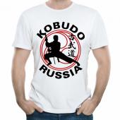 Мужская футболка "Kobudo Russia" с принтом на сайте mosmayka.ru
