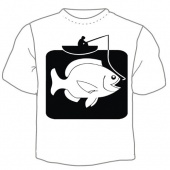 Мужская футболка "Рыбка" с принтом на сайте mosmayka.ru