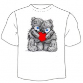 Детская футболка "Мишки с сердцем" с принтом на сайте mosmayka.ru