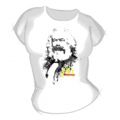 Женская футболка "Марксизм" с принтом на сайте mosmayka.ru