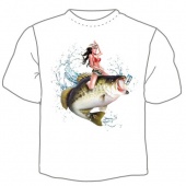 Мужская футболка "Рыба" с принтом