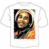 Мужская футболка "Боб Марли 1" с принтом на сайте mosmayka.ru