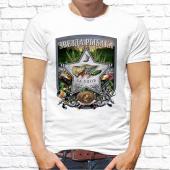 Мужская футболка "Звезда рыбака" с принтом на сайте mosmayka.ru