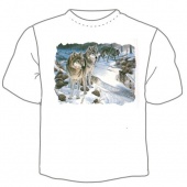 Мужская футболка "Волки 1" с принтом на сайте mosmayka.ru