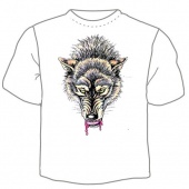 Мужская футболка "Волк 2" с принтом на сайте mosmayka.ru